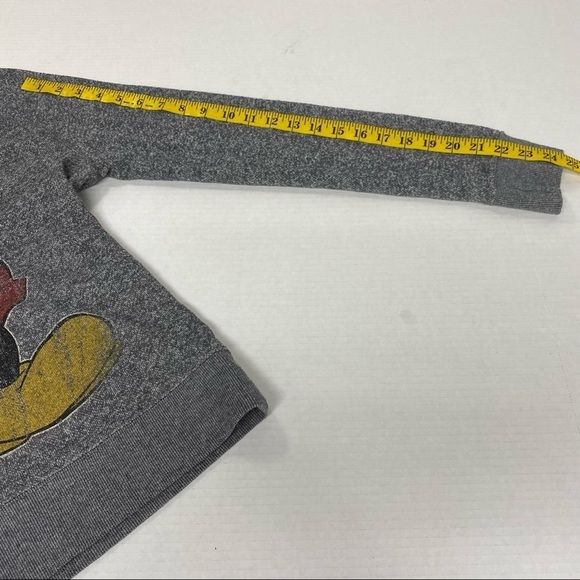 Disney Mickey Distressed Scoop Neck Sweatshirt - Picture 7 of 11